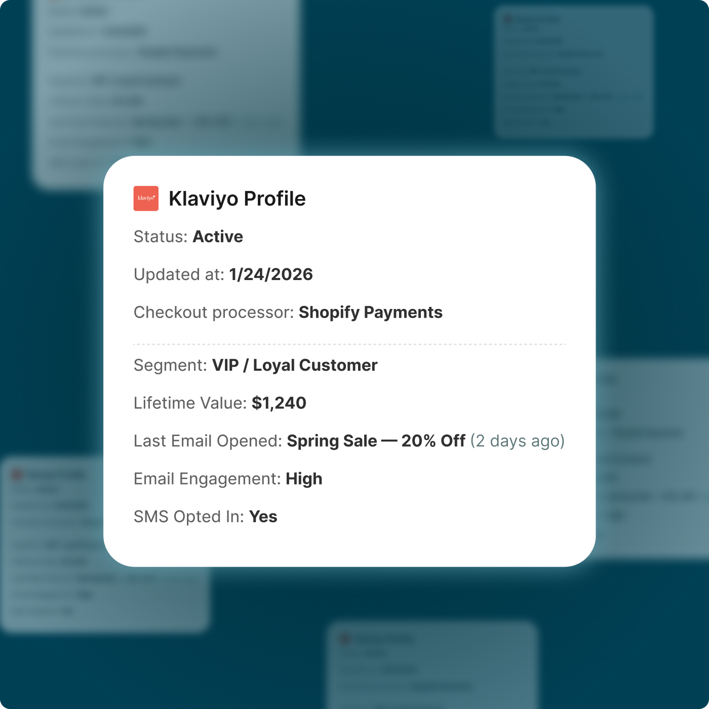 Sync Customer Data to Klaviyo